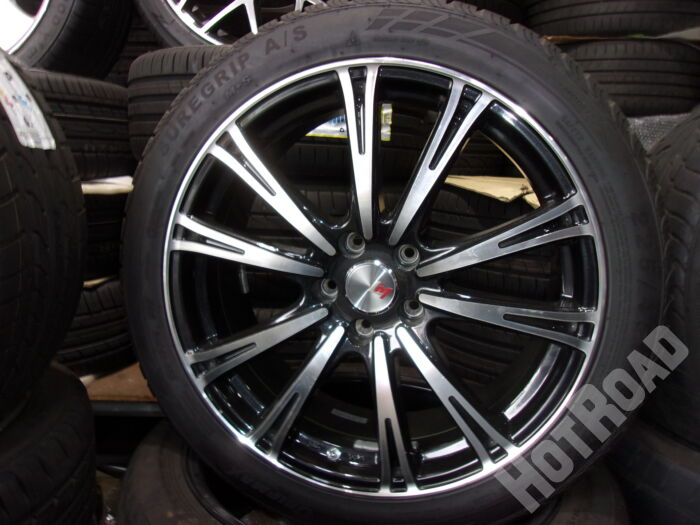 【中古ホイールタイヤセット】LIYI　19インチ 5H114.3　CRIPMAX　225/45R19　アルミセット4本