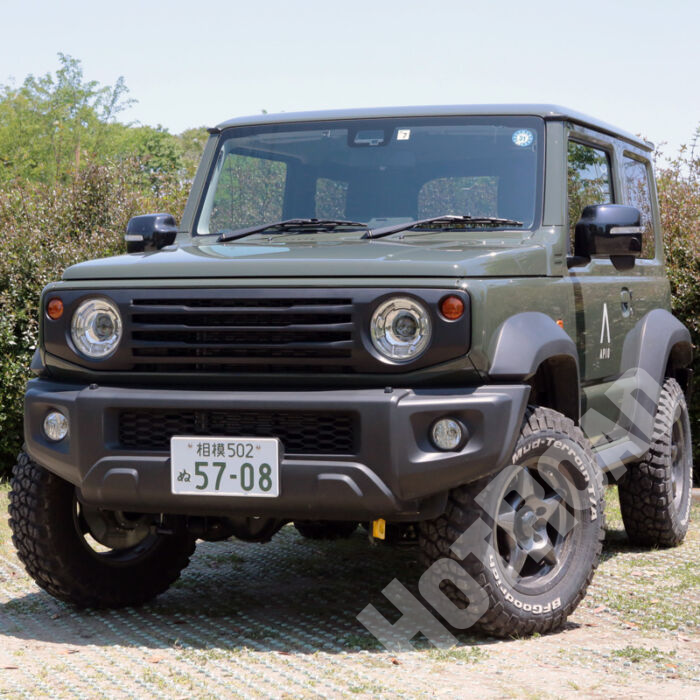 希少! APIO アピオ ABSタクティカルフロントグリル ジムニー ジムニーシエラ 3033-6 SUZUKI スズキ JIMNY JB64 JB74 ABS樹脂 艶消し黒 塗装