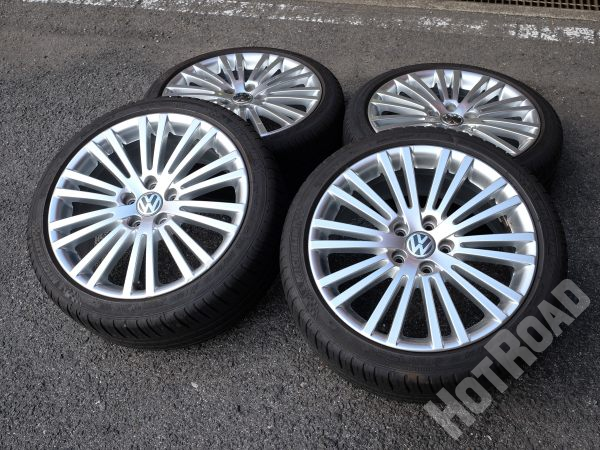 ゴルフ5 R32純正 18×7.5J+51 5H-112 ミシュラン 225/40R18 中古タイヤホイール4本セット