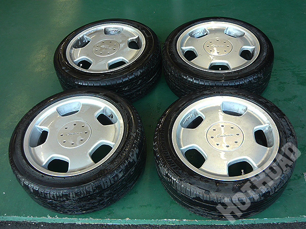 Lorinser　ロリンザー D93 メルセデス ベンツ17インチ8J+44　5H-112/120　215/50R17　4本　10ミリスペーサー付　当時物