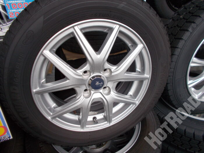 【中古スタッドレスセット】ヨコハマ iG50+　185/60R15　Zmeist　15インチ 4H100　アルミセット4本