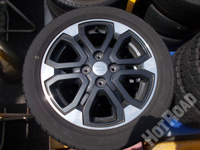 【中古ホイールタイヤセット】ダイハツ純正　15インチ 4H100　ダンロップ　165/55R15　アルミセット4本