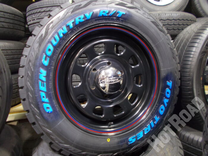 【中古ホイール + 新品タイヤセット】DAYTONA　16インチ 6H139.7　TOYO OPEN COUNTRY R/T　215/65R16　アルミセット4本