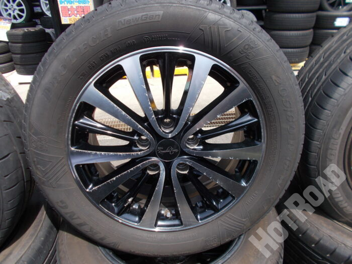 【中古ホイールタイヤセット】BEO　16インチ 5H114.3　VIKING　205/60R16　アルミセット4本