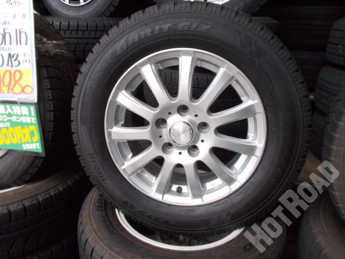 【中古スタッドレスセット】トーヨー GIZ　195/65R15　ラーストラーダ　15インチ 5H114.3　アルミセット4本