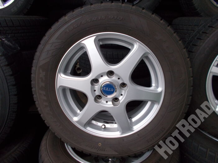 【中古スタッドレスセット】トーヨー TX　195/65R15　FEID　15インチ 5H114.3　アルミセット4本