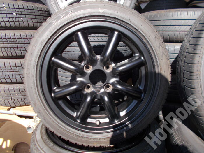 【中古ホイールタイヤセット】ATR ZEETEX　155/55R14　14インチ 4H100　アルミセット4本