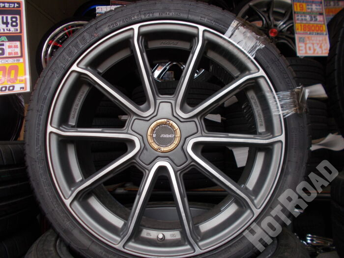 【中古ホイール + 新品タイヤセット】RAYS グラムライツ57　18インチ 5H100　ZEETEX　225/40R18　アルミセット4本