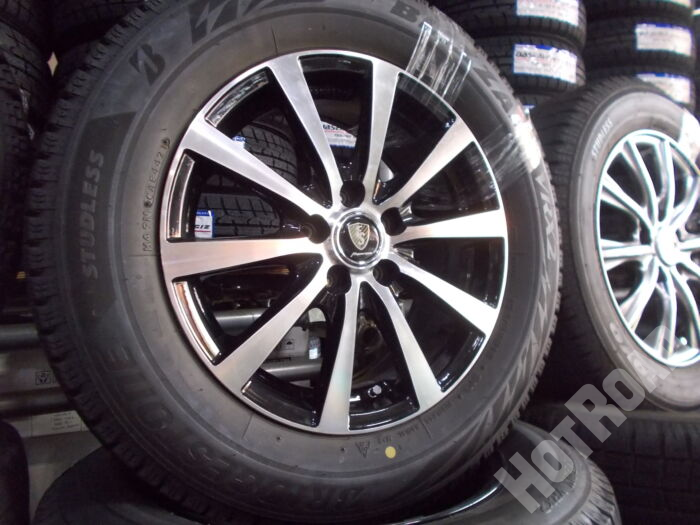 【中古スタッドレスセット】ブリヂストン VRX2　195/65R15　マナレイ　15インチ 5H100　アルミセット4本