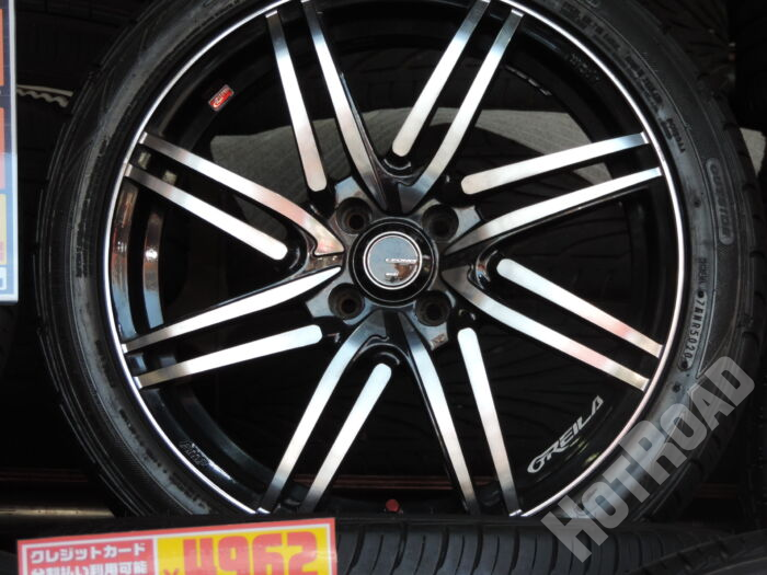 【中古ホイールタイヤセット】Weds レニオス　17インチ　ファルケン　205/45R17　アルミセット4本