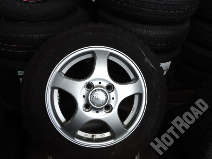 【中古スタッドレスセット】ダンロップ　155/65R13　SIBILLA　13インチ　4H100　アルミセット4本