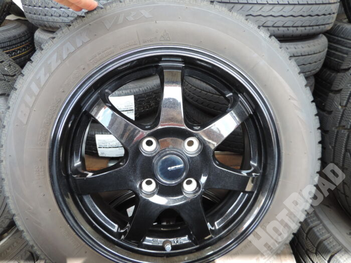 【中古スタッドレスセット】ブリヂストン　155/65R14　G-SPEED　14インチ　4H100　アルミセット4本