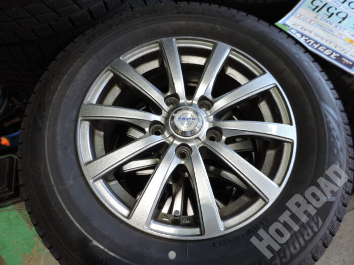 【中古スタッドレスセット】ブリヂストン　205/65R15　ZACK　15インチ　5H114.3　アルミセット4本