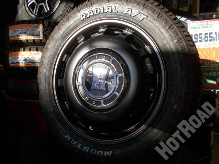 【新品ホイールタイヤセット】MUDSTAR A/T　155/65R14　14インチ 4H100　アルミセット4本