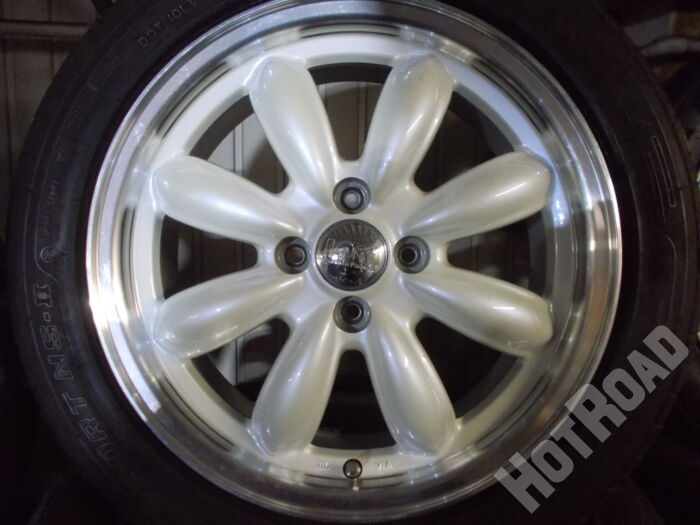 【中古ホイールタイヤセット】ナンカン NS-Ⅱ　195/50R16　16インチ 4H100　アルミセット4本