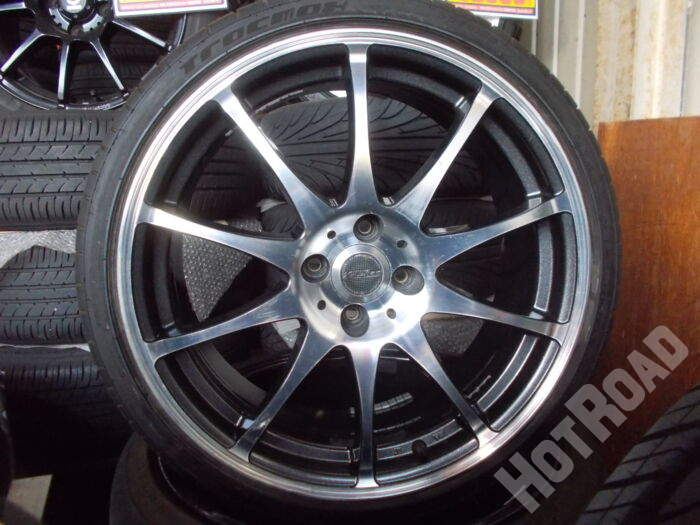 【中古タイヤホイールセット】X SPEED　18インチ　4H100　215/35R18　4本セット