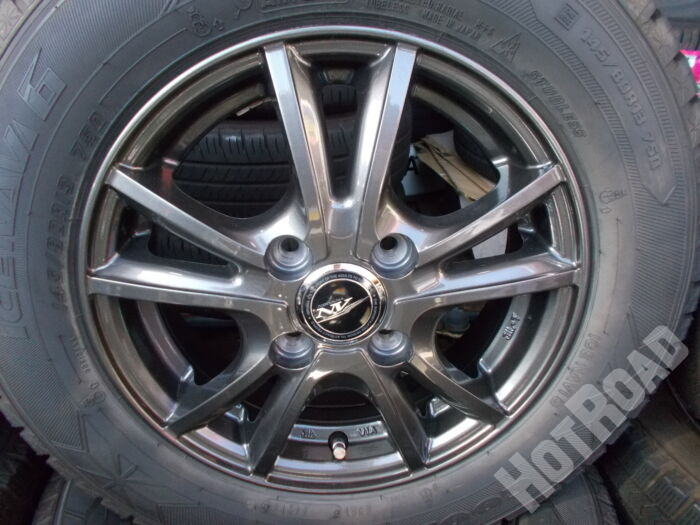 【中古スタッドレスセット】グッドイヤー　145/80R13　13インチ 4H100　アルミセット4本