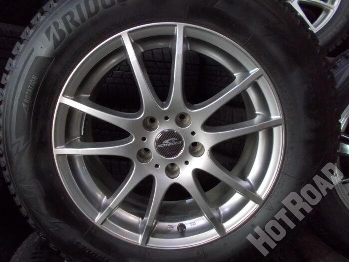 【中古スタッドレスセット】ブリヂストン　225/65R17　17インチ 5H114.3　アルミセット4本