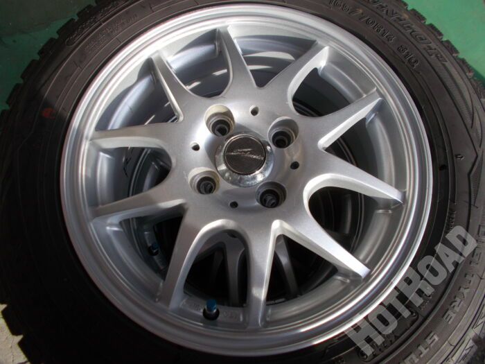 【中古スタッドレスセット】ダンロップ WM01　165/70R14　14インチ 4H100　アルミセット4本