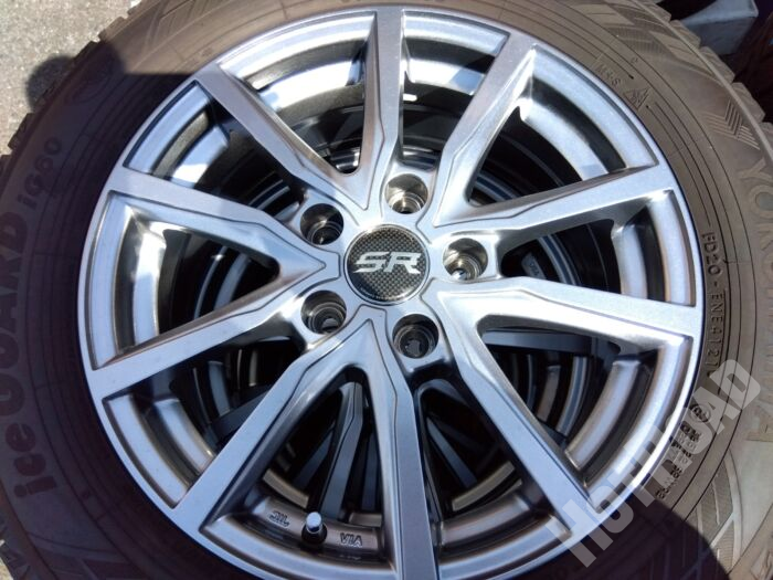 【中古スタッドレスホイールセット】ヨコハマ 205/60R16　SR 16インチ 5H114.3　アルミセット4本