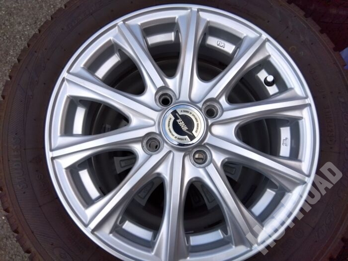 【中古スタッドレスセット】トーヨー 155/65R14　AXEL 4H100　アルミセット4本