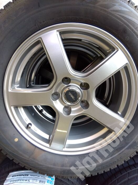 【中古スタッドレスタイヤホイールセット】BRIDGESTONE BRIZZAK VRX2 225/65R17　TOPRUN 5H114.3　4本セット