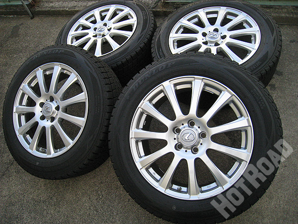 ラ・ストラーダ LFスポーツ レクサス専用 空気圧センサー付 18×7.5J ダンロップ 225/60R18 NX RXに！ 中古スタッドレス 4本
