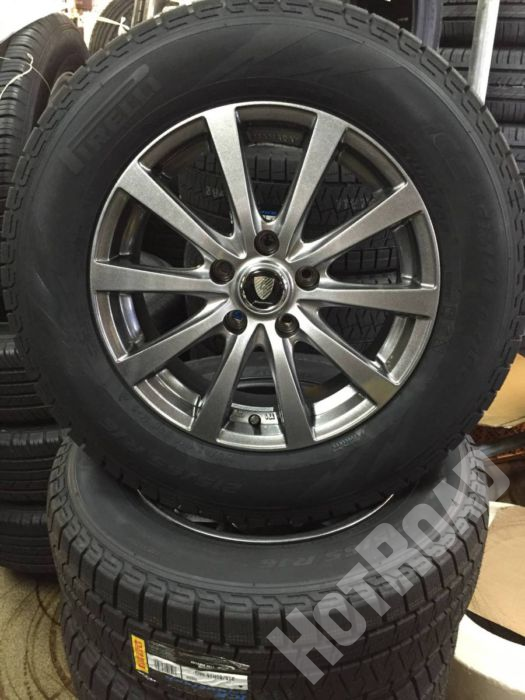 新品スタッドレス☆ 2016年製 ピレリ アイスアシンメトリコ 215/65R16 マナレイスポーツ中古アルミSET アルファード ヴェルファイア