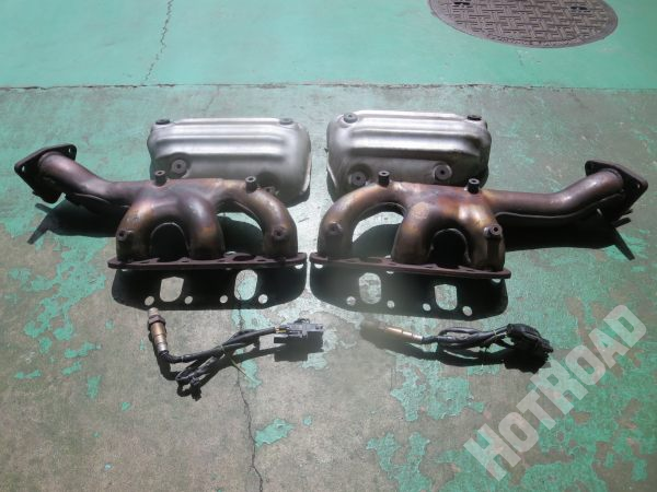 V35スカイライン 純正 エキマニ エキゾーストマニホールド O2センサー 中古品