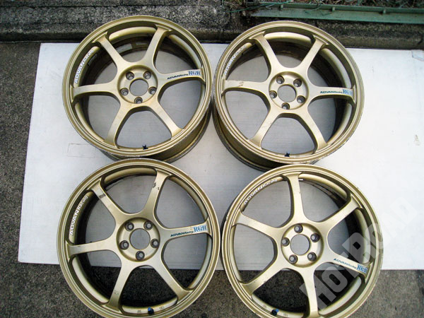 アドバンレーシング RGⅡ 18×7.5J +48 PCD100 5穴 中古ホイール 4本セット