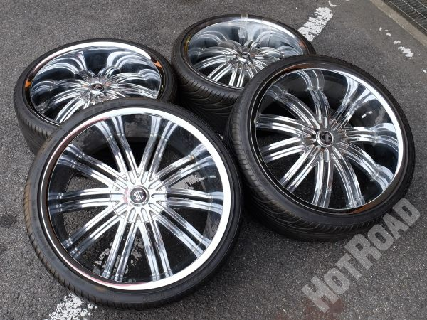 2CRAVE ALLOYS 24×10J+18 6H PCD139.7 275/30R24 中古タイヤホイール4本セット