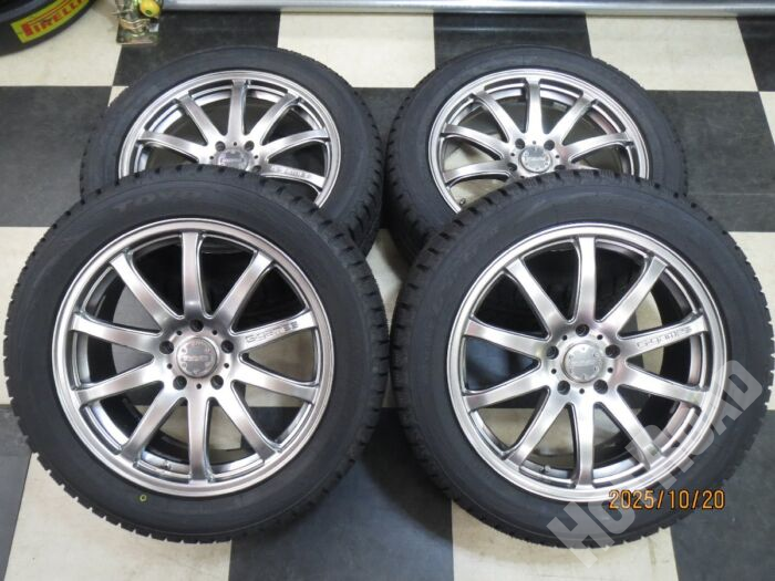 【豊田店】RAYS G-games 77S 18インチ 30アルファード 7.5J +42 5H114.3 中古 25年製 スタッドレス TOYO OBSERVE GSI-6 LS 235/50R18 新品