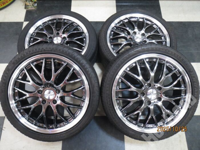 【豊田店】BADX LOXARNY マルチフォルケッタ 18インチ アルテッツア アテンザ 7J +53 5H114.3 中古 24年製 RADAR DIMAX R8 225/40R18 中古