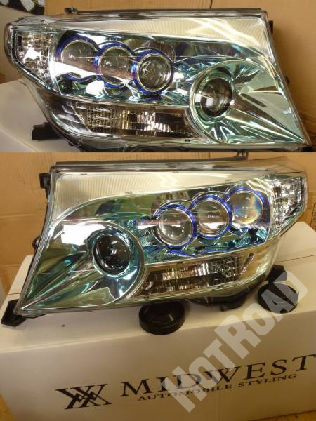 ランクル 200 3連プロジェクター HID仕様 左右 中古扱 DEPO L/C