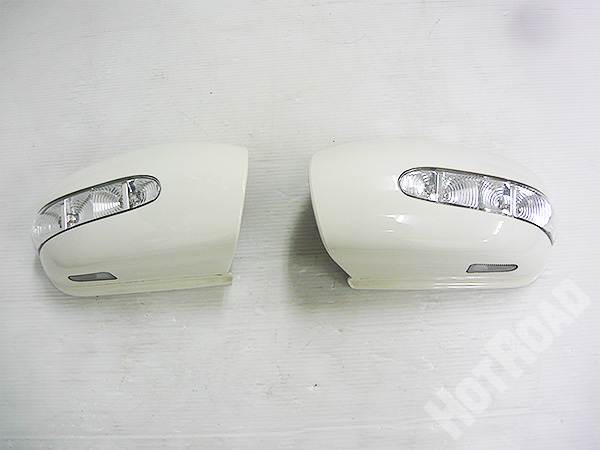 ベンツ純正 Eクラス　W211　前期　ドアミラーカバー LED　左右セット ホワイト　白　41-3135-437