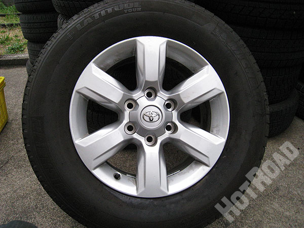 ランクル プラド 150 純正 ホイール 17×7.5J ミシュラン 265/65R17 中古タイヤホイール 4本セット