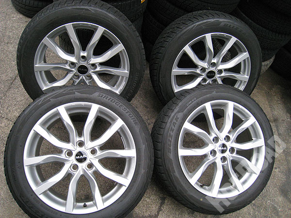 マック MAK ハイランズ 19x9J +53 ブリヂストン ブリザック 235/55R19 中古スタッドレスホイール 4本セット