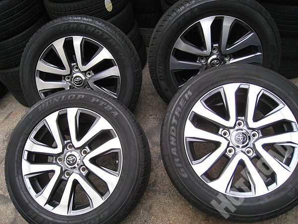 ランクル 200 純正 ZX 後期 20×8.5J +58 ダンロップ 285/50R20 空気圧センサー付き 中古タイヤホイール 4本セット