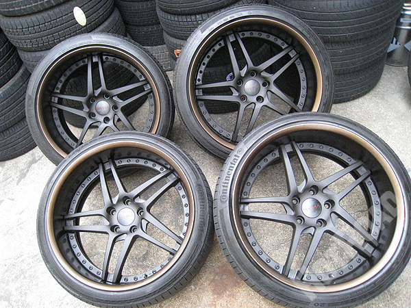 BMW 6シリーズ 深リム レーベンハート Barlett F802 20×9.5JJ 11.5JJ コンチネンタル 中古タイヤホイール 4本セット