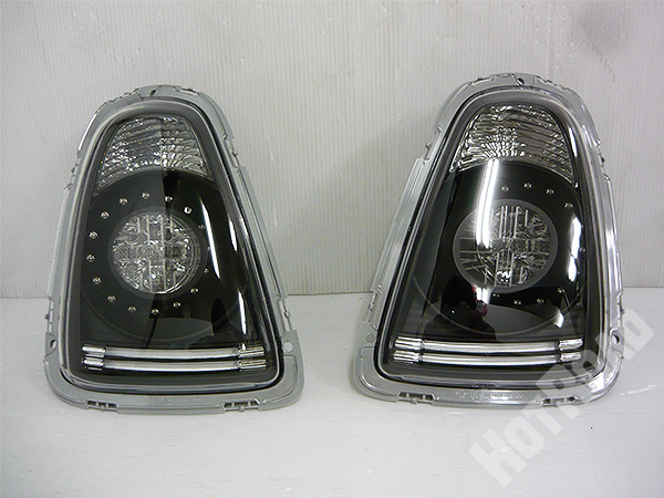 未使用　BMW R56　R57　MINI ミニ Ciraya　LEDクリアテールランプ ブラック＆クローム　ユニオンジャック　左右 TL-MINR56-C-BC