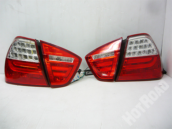 AGLE EYES イーグルアイズ BMW 3シリーズ E90 /E91 4ドアセダン用 LEDテールランプ　テールライト　レッド&クリアー BM100-BERE4-3V