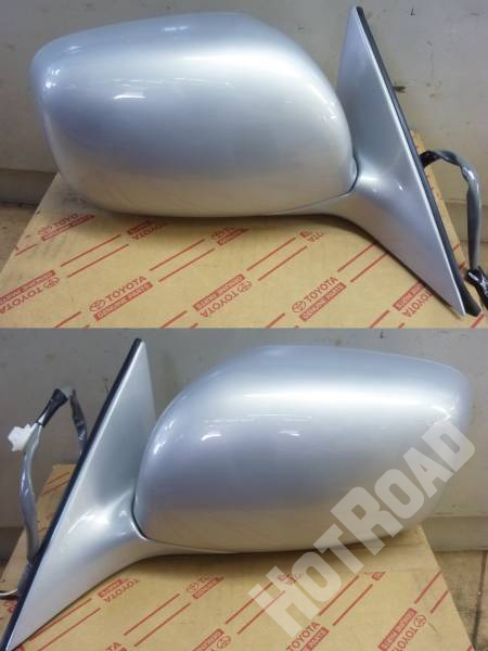 180系 ゼロクラウン 純正 ? ミラー 左右 シルバー 中古 564799