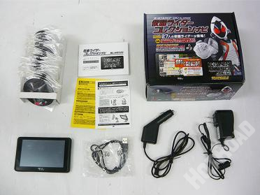 RWC 仮面ライダーコレクション 5インチポータブルメモリーナビ ワンセグ 昭和から平成までの仮面ライダー27人が登場　フォーゼ RL-MR500