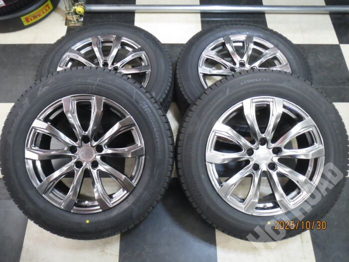 【豊田店】LEXUS純正キャップ対応! LEGZAS FS-01 18インチ NX 7.5J +35 5H114.3 24年製 スタッドレス BRIDGESTONE BLIZZAK VRX3 235/60R18 新品