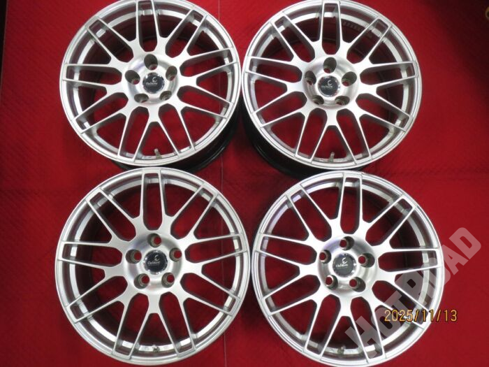 純正ナット対応! weds Delmore デルモア 19インチ 8J +25 5H120 中古 4本ホイールのみ スタッドレス LEXUS レクサス LS 等