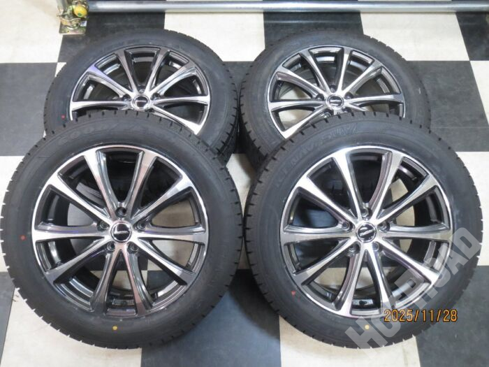 【豊田店】ホットスタッフ Laffite 18インチ ZR-V エルグランド 7J +55 5H114.3 中古 24年製 スタッドレス GOODYEAR ICENAVI SUV 225/55R18 新品
