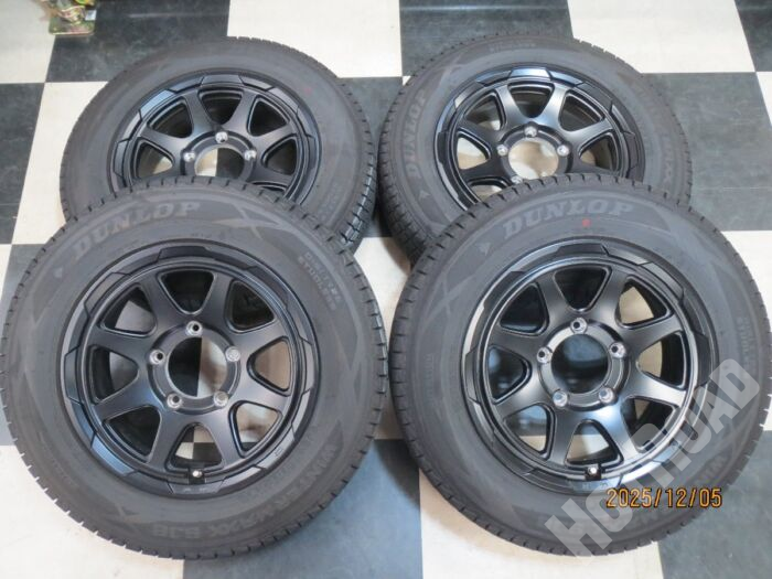 【豊田店】DUNLOP ワイルドクルージング 16インチ ジムニー 5.5J +22 5H139.7 中古 24年製 スタッドレス DUNLOP WINTERMAXX SJ8 175/80R16 中古