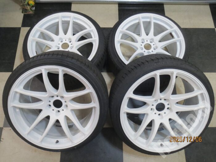 【豊田店】WORK EMOTION CR極 19インチ JZX110 JZS161 9.5J +38 / 10.5J +32 5H114.3 中古 21年製 WINRUN R330 225/35R19 + 235/35R19 中古 ドリケツ