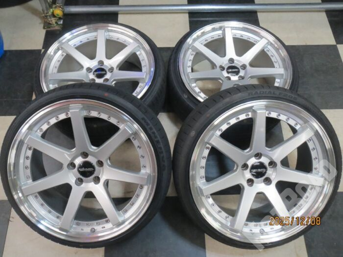 【豊田店】ハートボイスオリジナルホイール KENMEL 117 20インチ クラウン マークX 9.5J +40 5H114.3 中古 25年製 MINERVA F205 225/35R20 新品