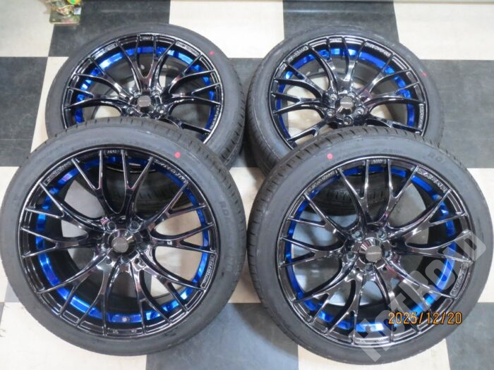 【豊田店】weds sport SA-20R 18インチ ZN6 86 BRZ 7.5J +45 5H100 中古 25年製 ROADSTONE EUROVIS SPORT04 225/40R18 新品 ドリケツ 軽量ホイール